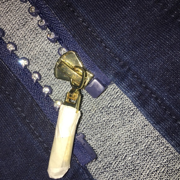 NWT Quaker Factory Jean Jacket So unique - Picture 6 of 8